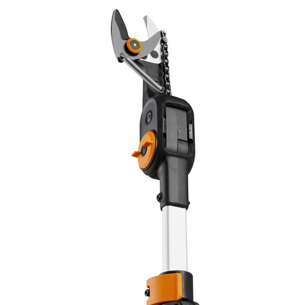 აკუმულატორული როკსაჭრელი Fiskars eTree Pruner Bypass 1082340, Telescopic Cordless Pruner, Black