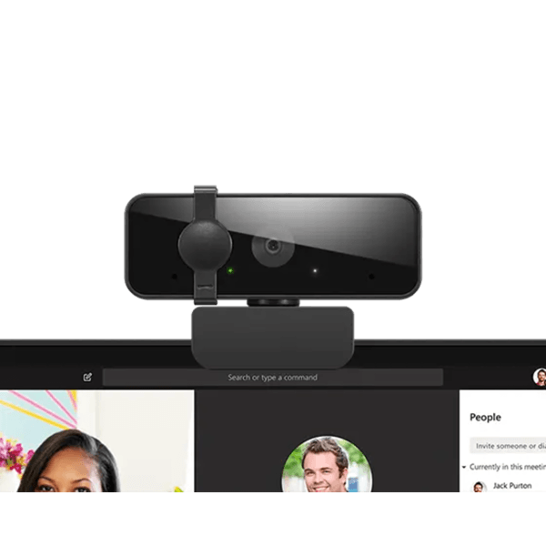 ვებკამერა Lenovo 4XC1S15018, FHD, Built-in Microphone, Webcam, Black