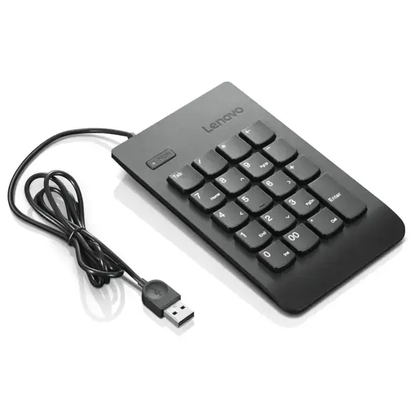 Numberpad Lenovo 4Y40R38905, Wired, USB, Black