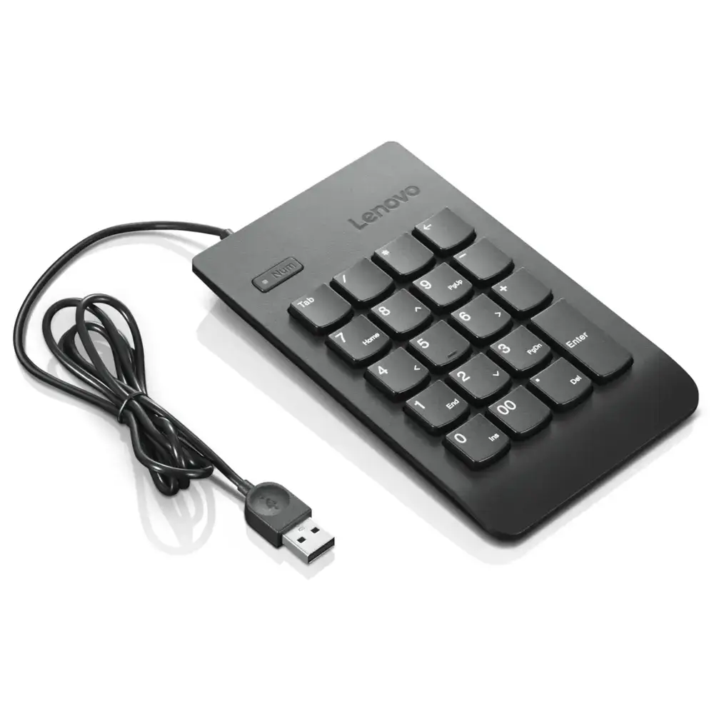 კლავიატურა Lenovo 4Y40R38905, Wired, USB, Numberpad, Black
