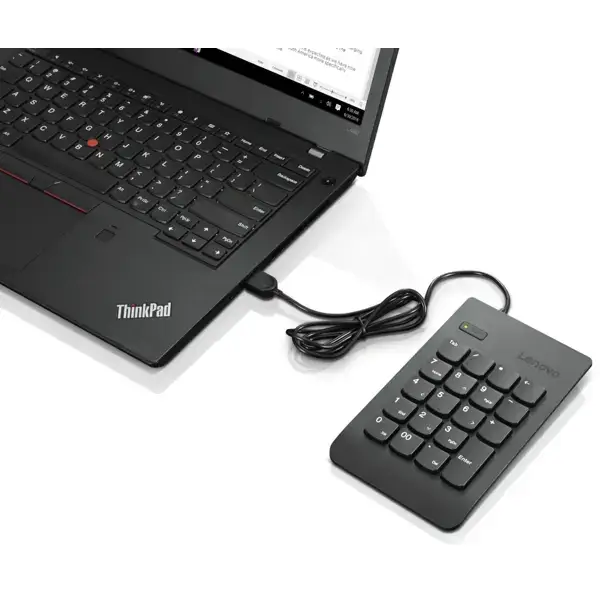 კლავიატურა Lenovo 4Y40R38905, Wired, USB, Numberpad, Black