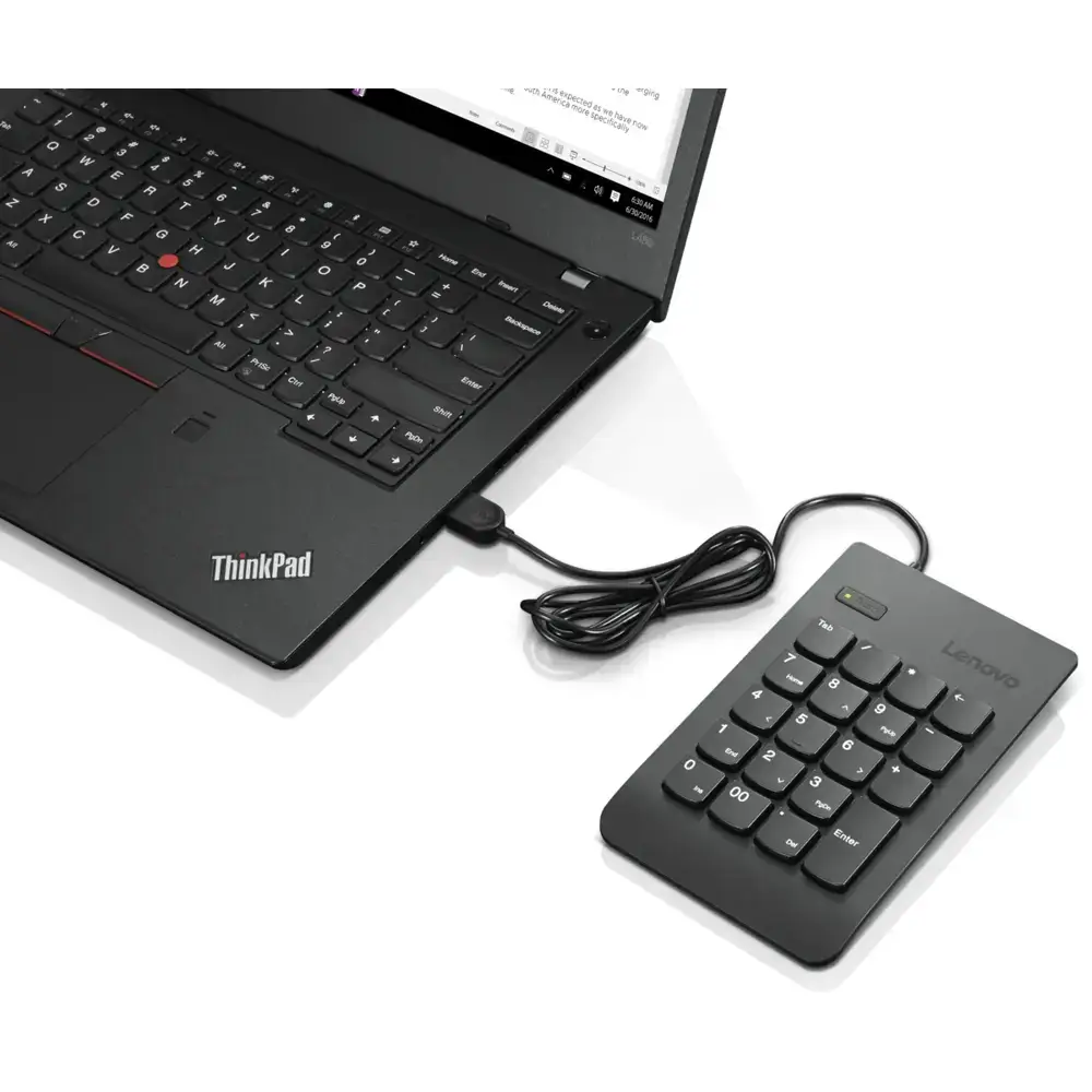Numberpad Lenovo 4Y40R38905, Wired, USB, Black