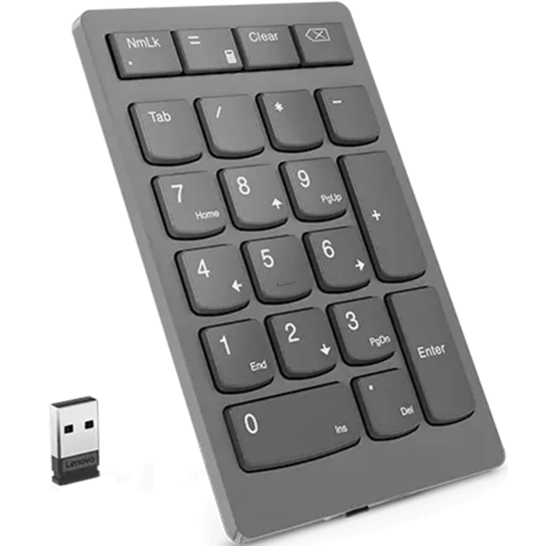 კლავიატურა Lenovo 4Y41C33791 Go, Wireless, USB, Portable Numberpad, Grey