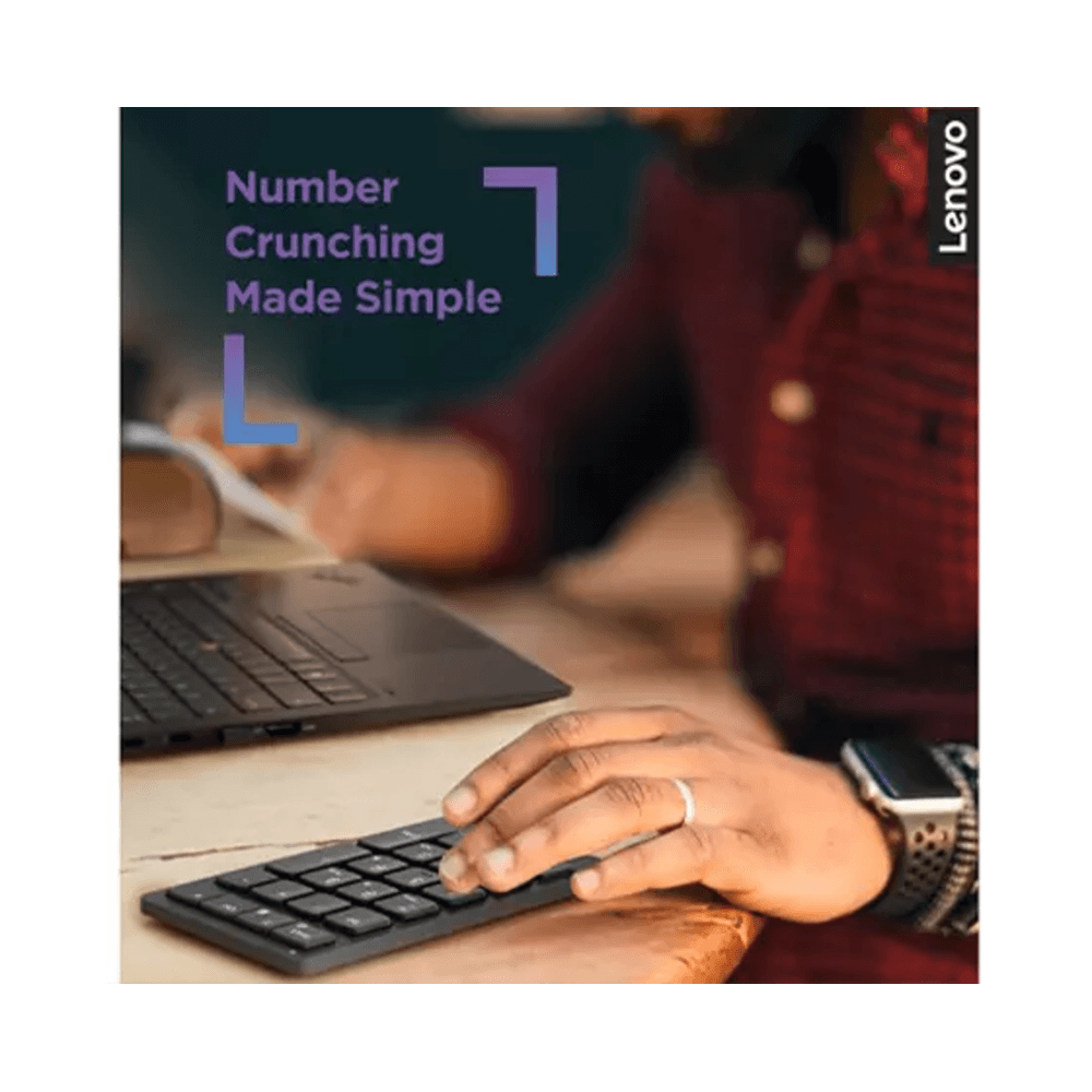 Portable Numberpad Lenovo 4Y41C33791 Go, Wireless, USB, Grey
