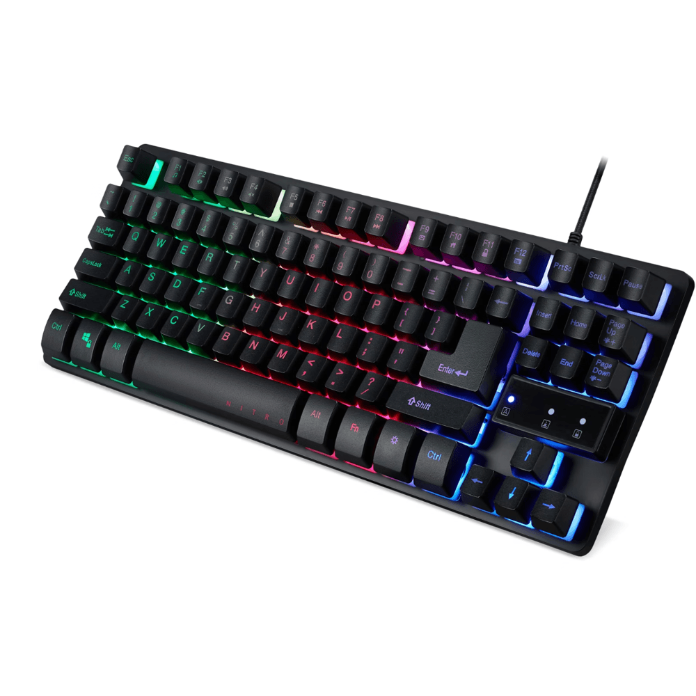 კლავიატურა Acer GP.KBD11.01U Nitro NKW120, Wired, USB, Gaming Keyboard, Black