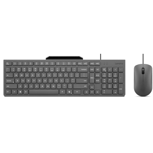 Keyboard and Mouse Combo Lenovo GX31R09790 310, Wired, USB, Grey