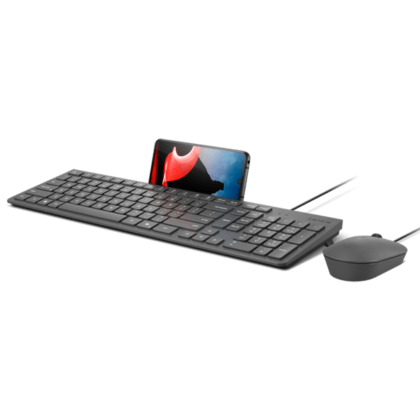 Keyboard and Mouse Combo Lenovo GX31R09790 310, Wired, USB, Grey