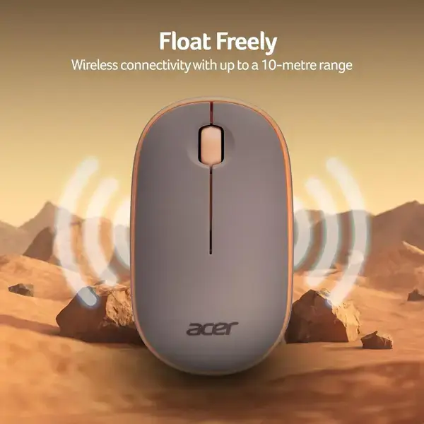 Mouse Acer GP.MCE11.03J Bubble AMR100, Wireless, USB, Peach