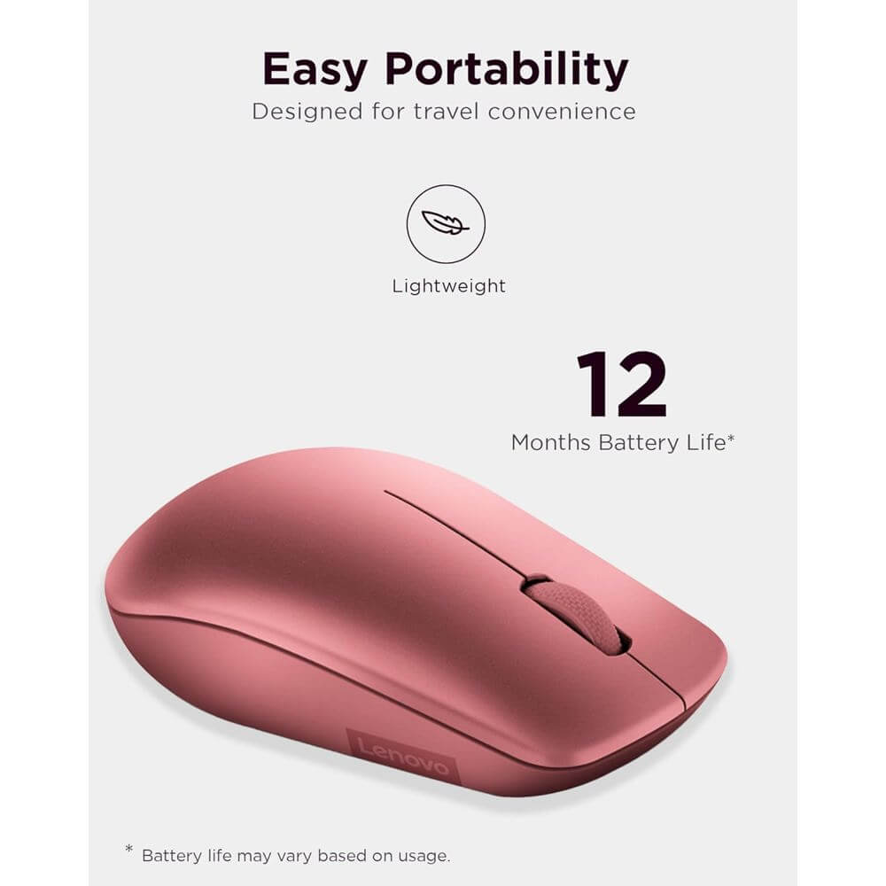 Mouse Lenovo GY50Z18990 530, Wireless, USB, Red