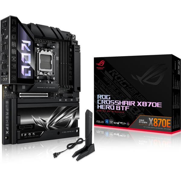 დედა დაფა Asus 90MB1MX0-M0EAY0 ROG CROSSHAIR X870E HERO BTF, AM5, DDR5, 256GB