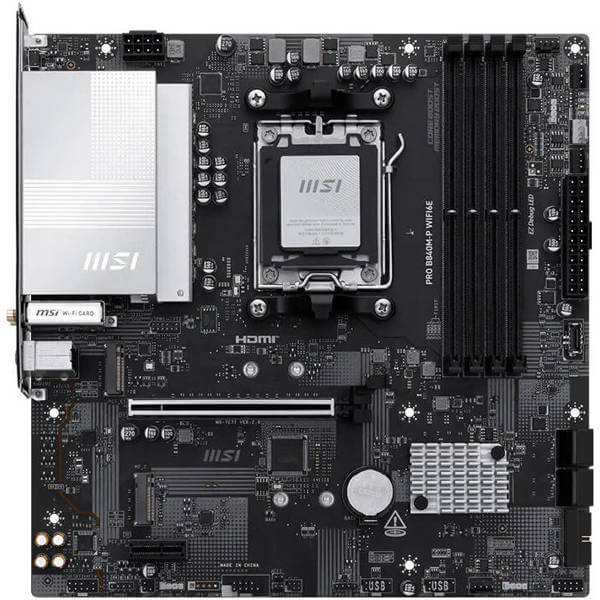 Motherboard MSI 911-7E77-002 PRO B840M-P WIFI6E, AM5, DDR5, 256GB