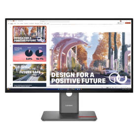 მონიტორი Lenovo 64B3GAT2EU ThinkVision P27QD-40, 27", Monitor, QHD, IPS, HDMI, DP, USB, Type-c, 3.5mm, Black