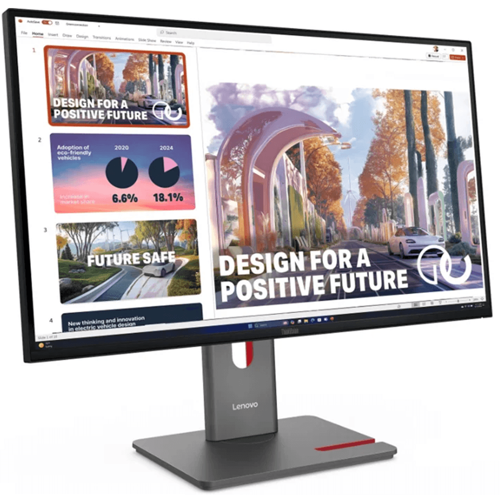 მონიტორი Lenovo 64B3GAT2EU ThinkVision P27QD-40, 27", Monitor, QHD, IPS, HDMI, DP, USB, Type-c, 3.5mm, Black
