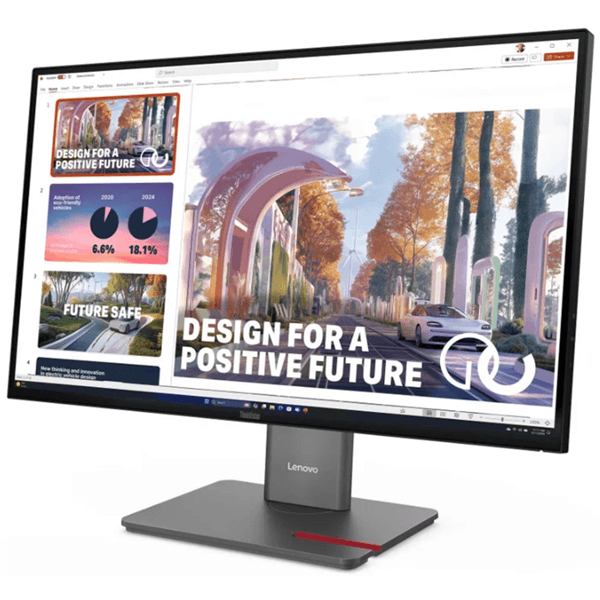 მონიტორი Lenovo 64B3GAT2EU ThinkVision P27QD-40, 27", Monitor, QHD, IPS, HDMI, DP, USB, Type-c, 3.5mm, Black