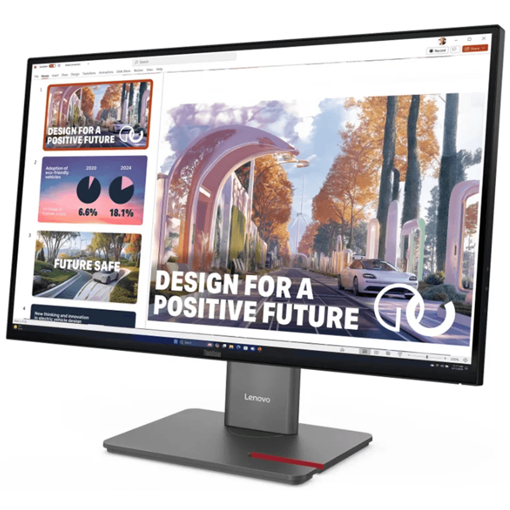 მონიტორი Lenovo 64B3GAT2EU ThinkVision P27QD-40, 27", Monitor, QHD, IPS, HDMI, DP, USB, Type-c, 3.5mm, Black