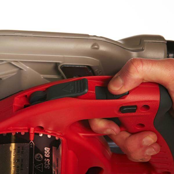 დისკური ხერხი Milwaukee 638051 SCS 65 Q, 1900W, 5800Rpm, 190mm, Circular Saw, Silver/Red