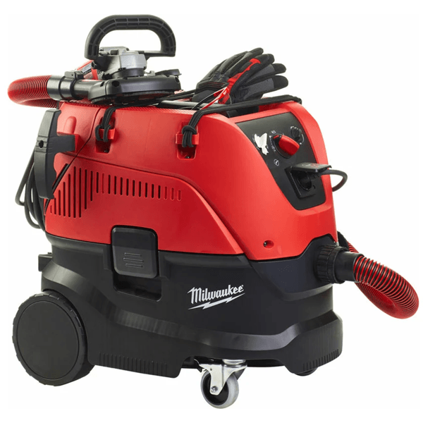 სამშენებლო მტვერსასრუტი Milwaukee 4933459411 AS-30LAC AC, 1200W, 30L, Construction Vacuum Cleaner, Red/Black
