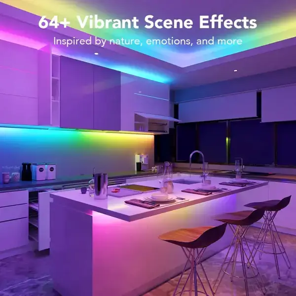 ჭკვიანი LED განთება Govee H619C3D1 RGBIC, WiFi, Bluetooth, 10M, LED Strip Lights With Protective Coating, White