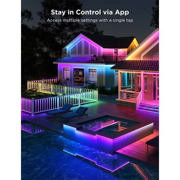 Outdoor LED RGBICWW Strip Lights Govee H70A13D1 Phantasy, WIFI, Bluetooth, 10m, White