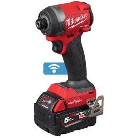 ელექტრო სახრახნისი Milwaukee 4933492804 IMPACT M18 ONEID3-502X, 18V, 3900Rpm, Li-ion Cordless Drill, Red/Black