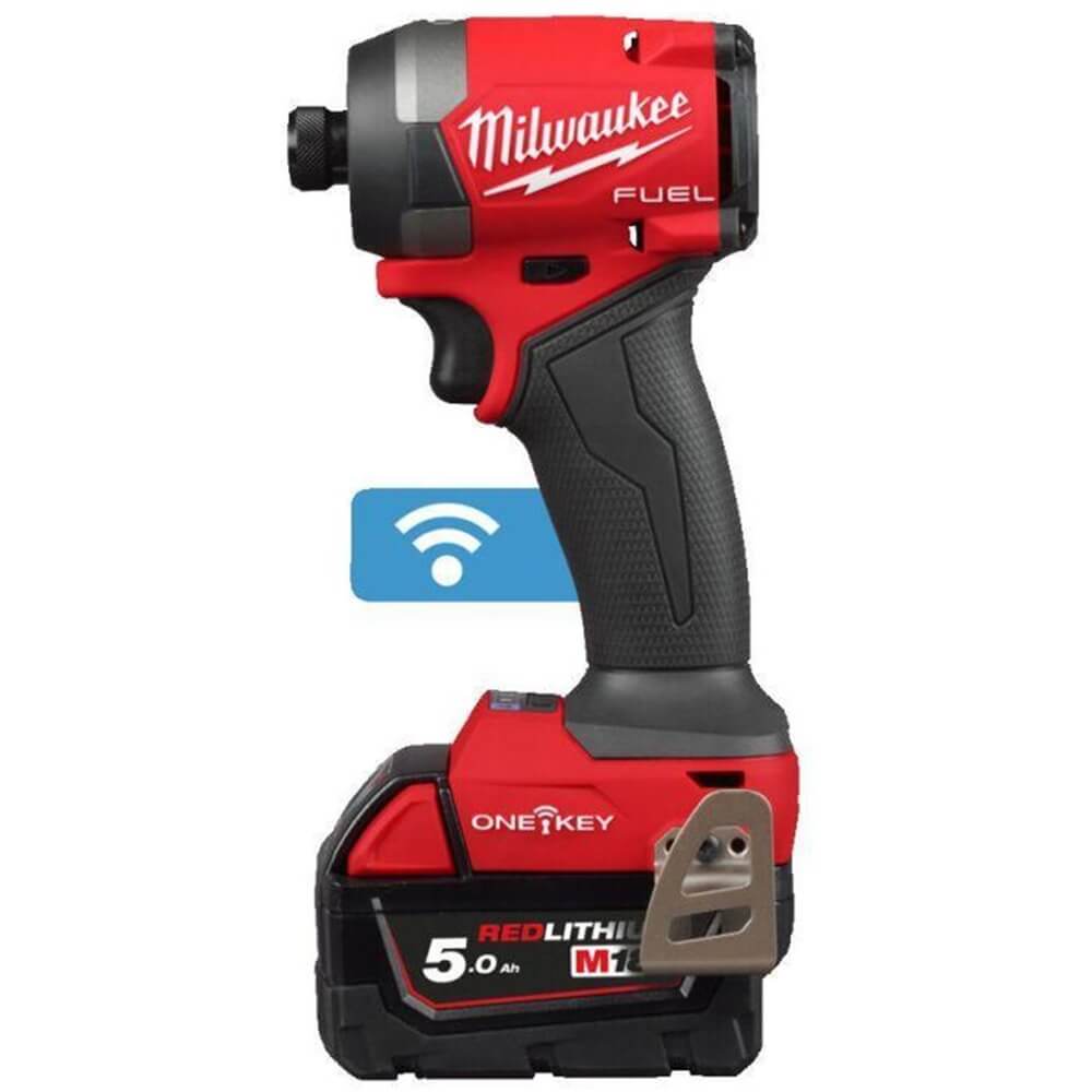 ელექტრო სახრახნისი Milwaukee 4933492804 IMPACT M18 ONEID3-502X, 18V, 3900Rpm, Li-ion Cordless Drill, Red/Black