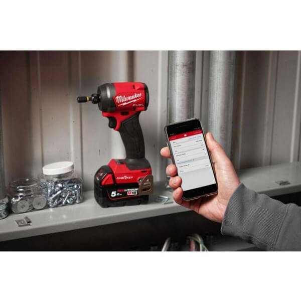 Li-ion Cordless Drill Milwaukee 4933492804 IMPACT M18 ONEID3-502X, 18V, 3900Rpm, Red/Black