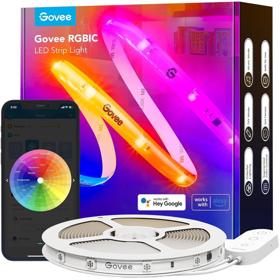 LED Strip Lights With Protective Coating Govee H612CCD1 Strip Light S, WIFI, Bluetooth, 10m, White
