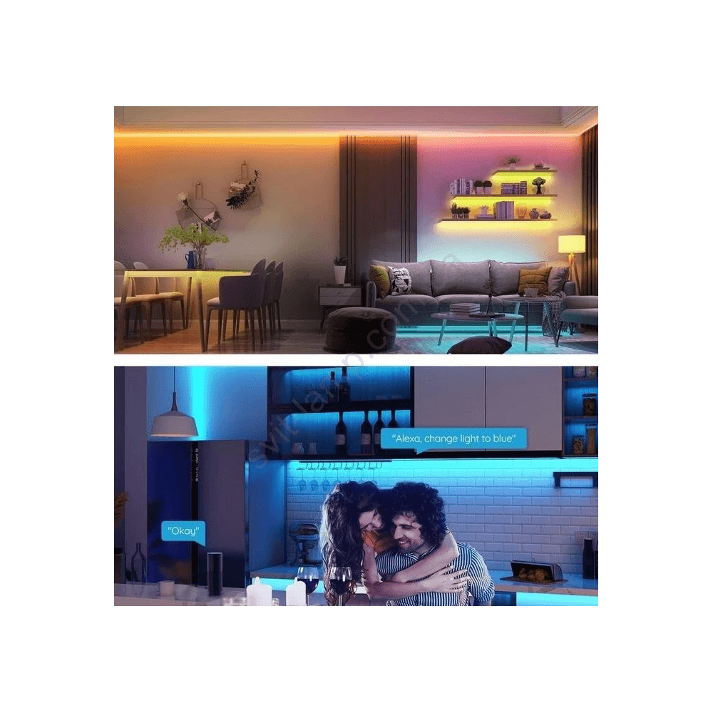 ჭკვიანი LED განათება Govee H615A3A3, WiFi, Bluetooth, 5M, LED Strip Lights, White