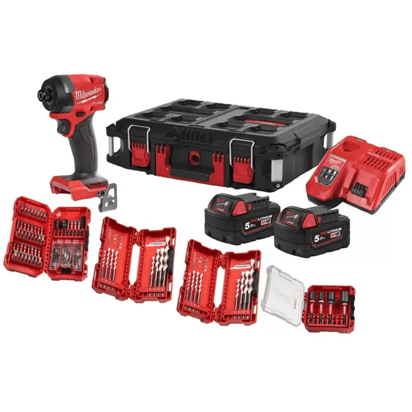 Li-ion Cordless Drill Milwaukee 4933498244 M18FID3100P-502P, 18V, 3900Rpm, Red/Black