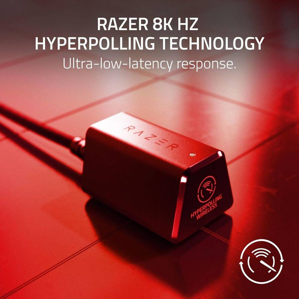 მაუსი Razer RZ01-05120500-R3M1 Viper V3 Pro Faker Edition, Wireless, Type-C, Gaming Mouse, Red