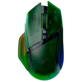 მაუსი Razer RZ01-05240300-R3G1 Basilisk V3 Pro 35K, Wireless, USB, Type-C, Bluetooth, Gaming Mouse, Phantom Green
