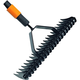 ფოცხი ტარის გარეშე Fiskars QuikFit 1000655, Rake, Black