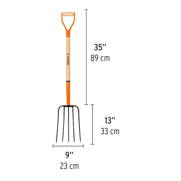 Spading Fork Truper BPJ-5C, Beige
