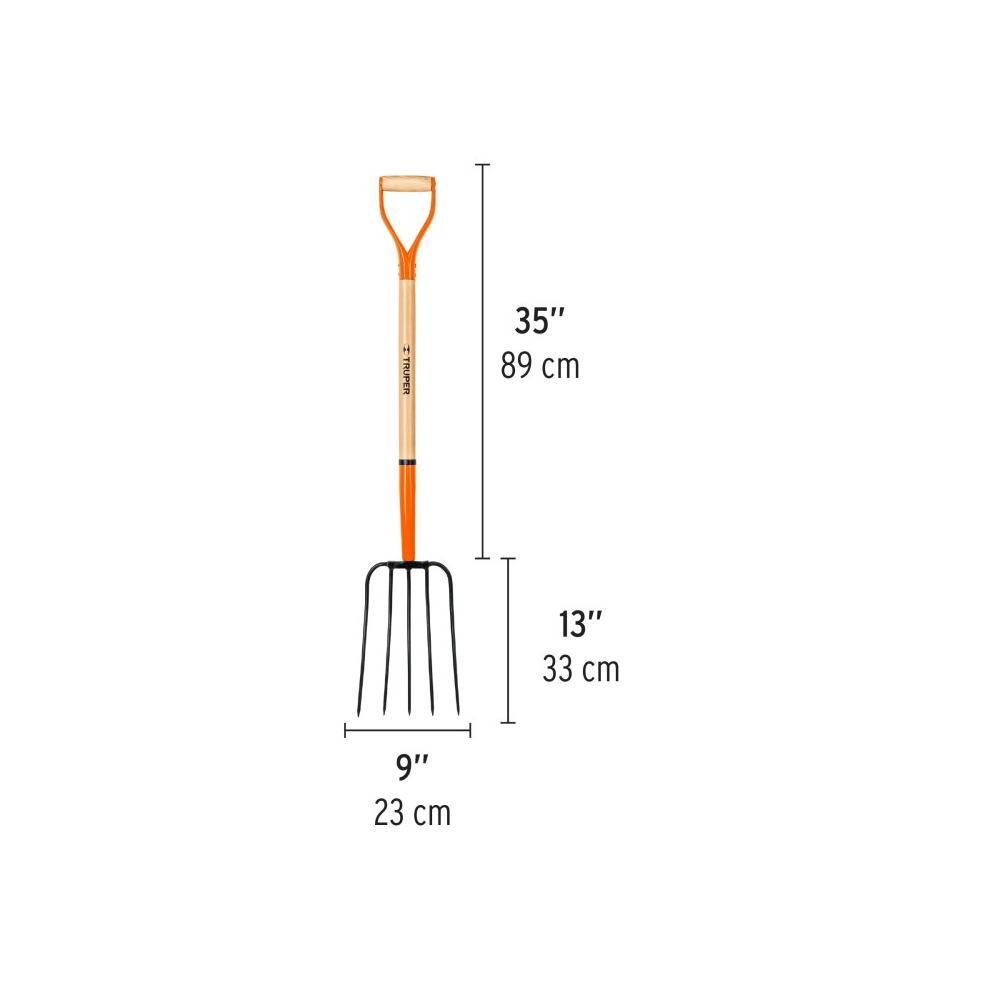 Spading Fork Truper BPJ-5C, Beige