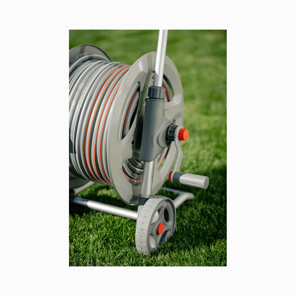 ურიკა სარწყავი მილით და აქსუარებით Bradas WL-AG33320SET1, 20m, Trolley With Hose, Silver