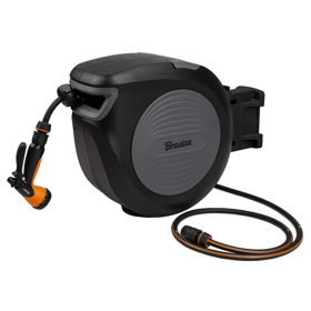 კოჭა ავტომატური მილით Bradas Black Line ECO-W1B30, 30m, Automatic Hose Reel, Black