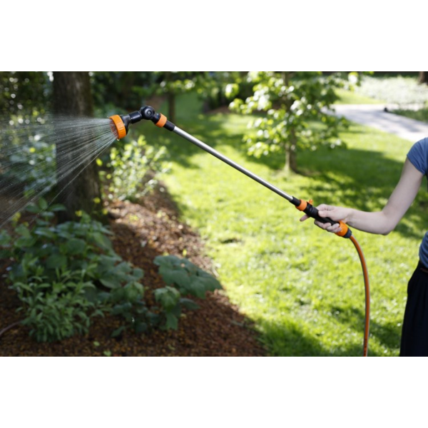 Adjustable Watering Gun on Extension GF GF80005448, Black/Orange