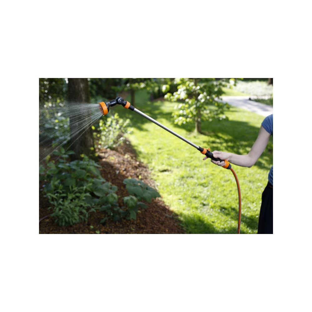 სარწყავი დამაგრძელებლით GF GF80005448, Adjustable Watering Gun on Extension, Black/Orange
