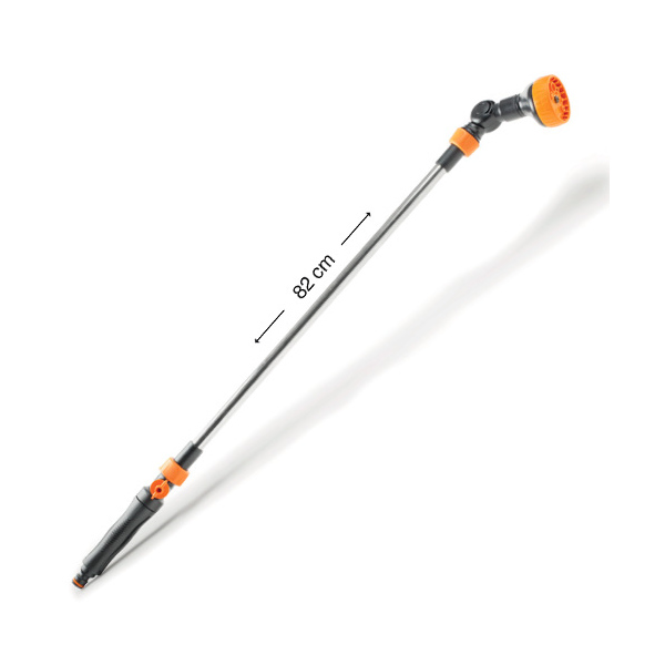 Adjustable Watering Gun on Extension GF GF80005448, Black/Orange