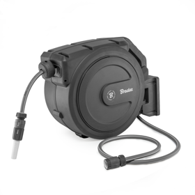 კოჭა ავტომატური მილით Bradas WHITE LINE 11021288, 40m, Automatic Hose Reel with Hose, Black