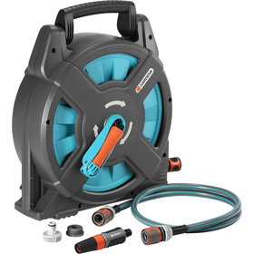 Hose With Reel Gardena 2662-20, 15m, Black