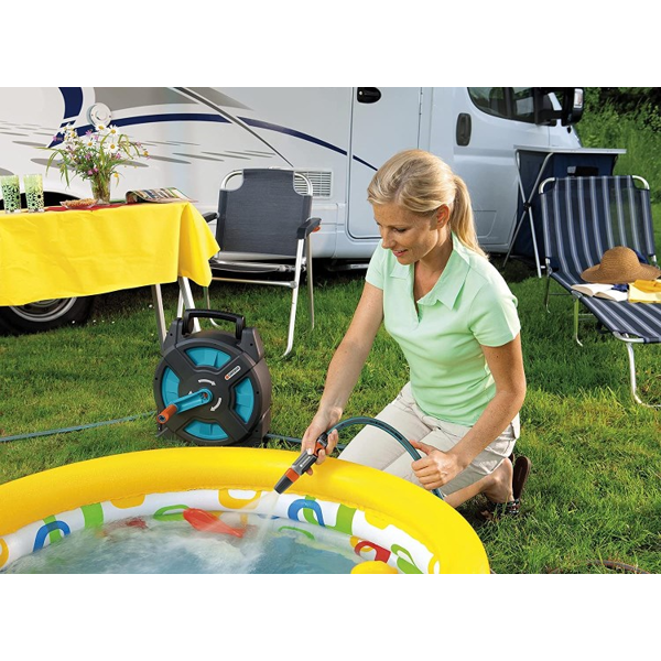 Hose With Reel Gardena 2662-20, 15m, Black