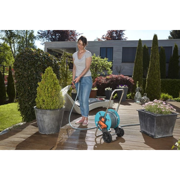 Hose Reel Trolley Gardena AquaRoll S 18502-20, 20m, Blue