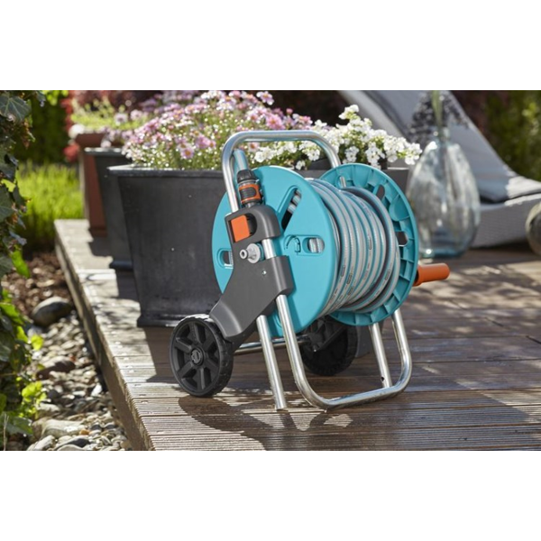 Hose Reel Trolley Gardena AquaRoll S 18502-20, 20m, Blue