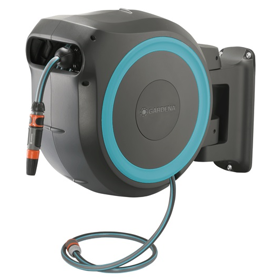 Hose With Reel Gardena RollUp M, 25m, Black