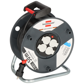 კოჭა Brennenstuhl 1205066, 4Socket, 50m, Coil, Black