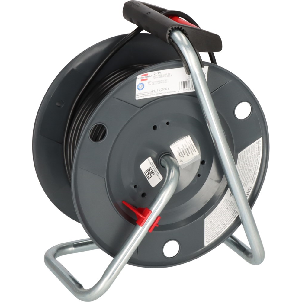 კოჭა Brennenstuhl 1205066, 4Socket, 50m, Coil, Black