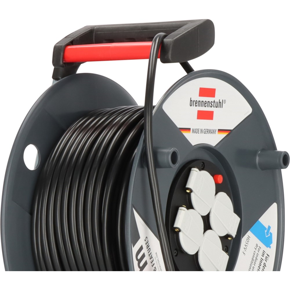 Coil Brennenstuhl 1205066, 4Socket, 50m, Black