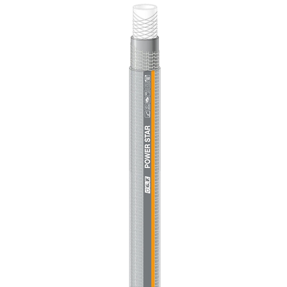 სარწყავი მილი GF GF80007106, 50m, Garden Hose, Grey
