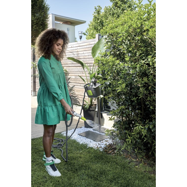 სარწყავი მილი აქსესუარებით GF Aquapop Grey Pro GF80287677, 15m, Garden Hose, Grey